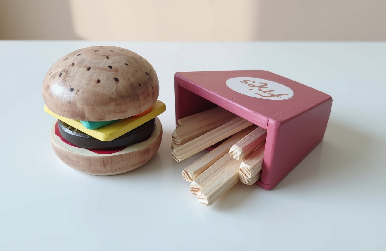 Burger and fries